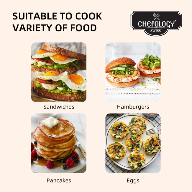 Chefology 18cm Breakfast Egg Pan (with 4-holes)