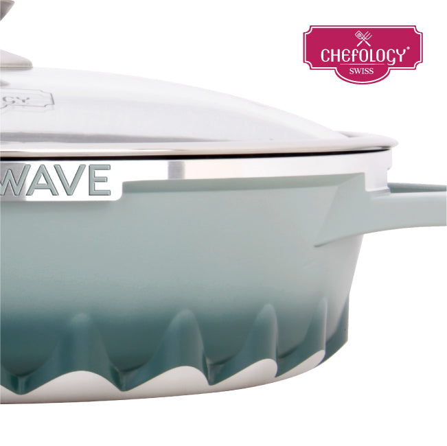 Chefology Swiss Stormwave 32cm Shallow Pot