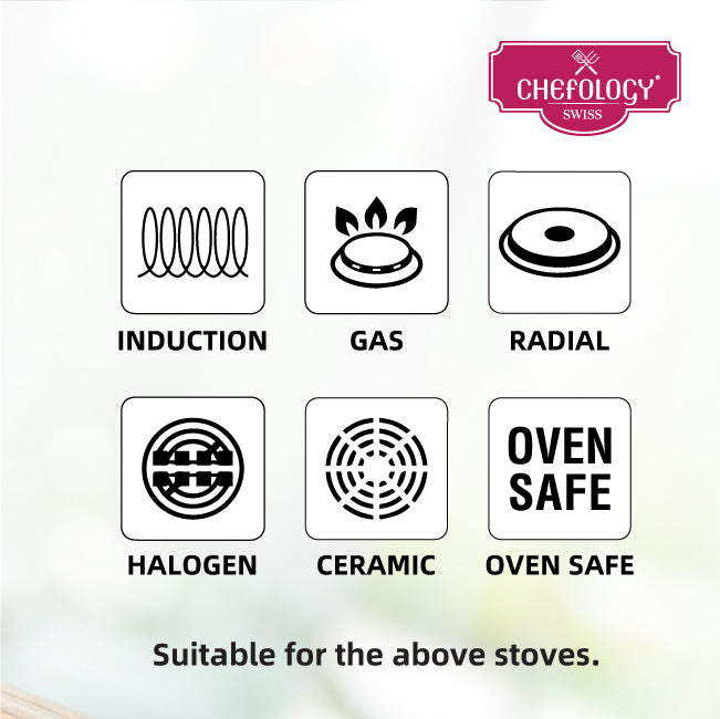 Chefology Swiss Stormwave 32cm Shallow Pot