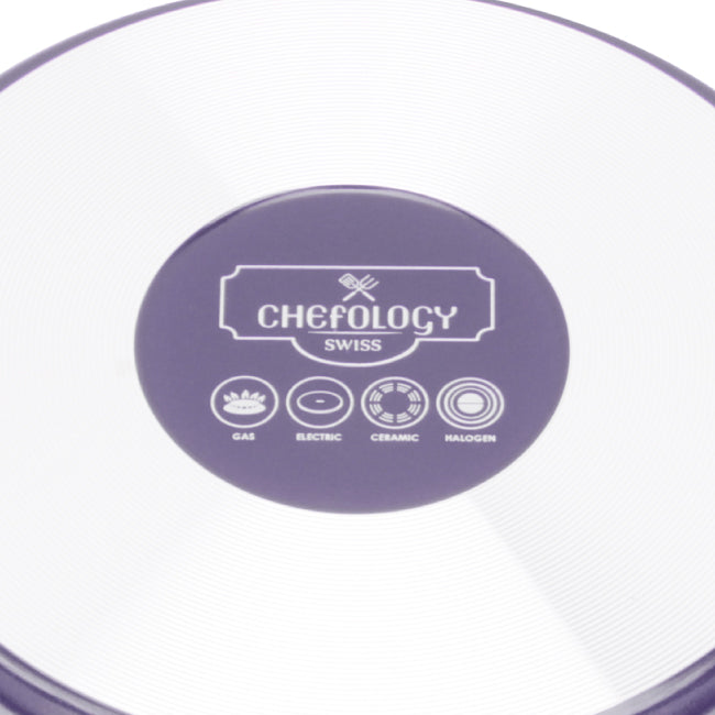 Chefology Swiss Mini Casserole Stormwave 2pcs Set (Purple)