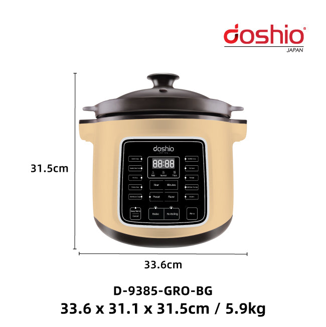 Doshio 智能营养炖煲 5L (米色)