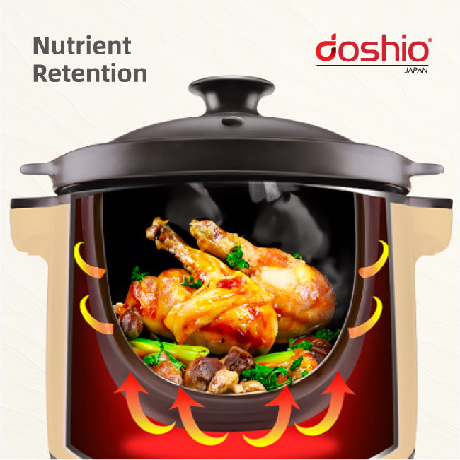 Doshio Prostew Cooker 5L (Beige)