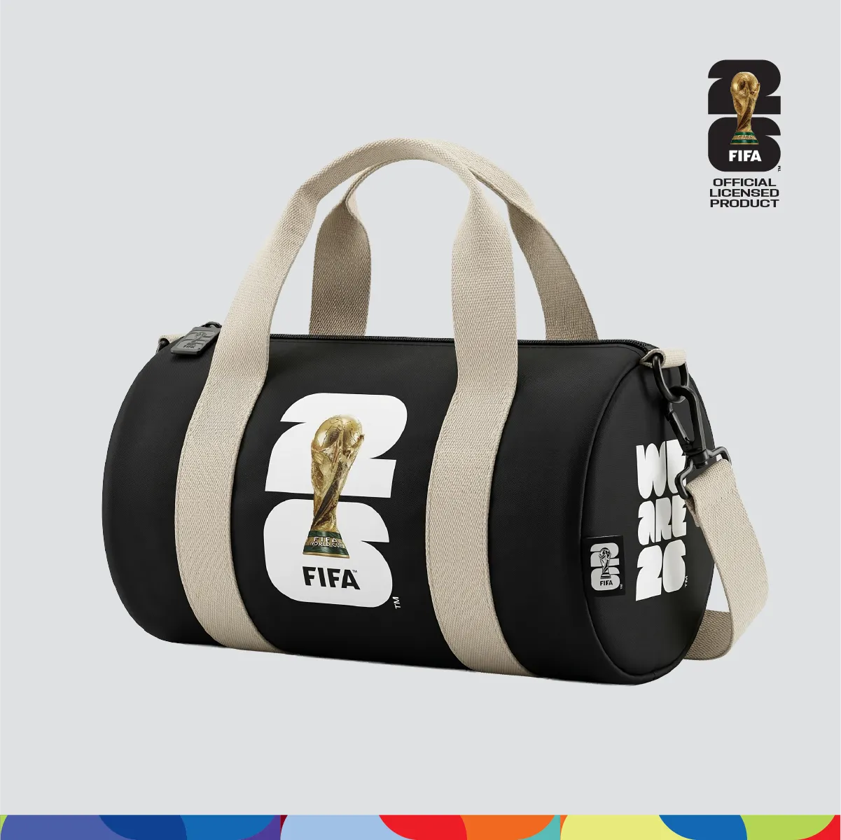 FIFA World Cup 2026â„¢ Mini Duffel Bag Black Color with Trophy