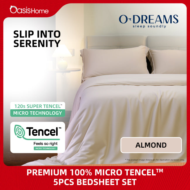 ODREAMS Premium Top Micro Tencel™️ 5 Pcs Bedsheet Set
