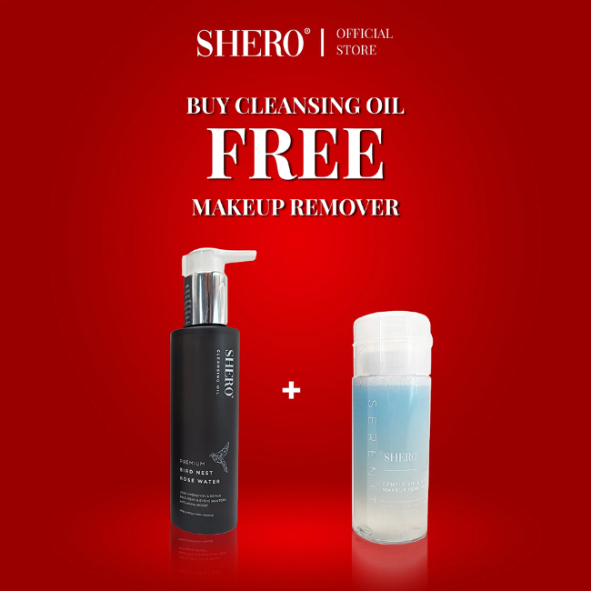Shero Premium Bird Nest Rose Water Cleansing Oil