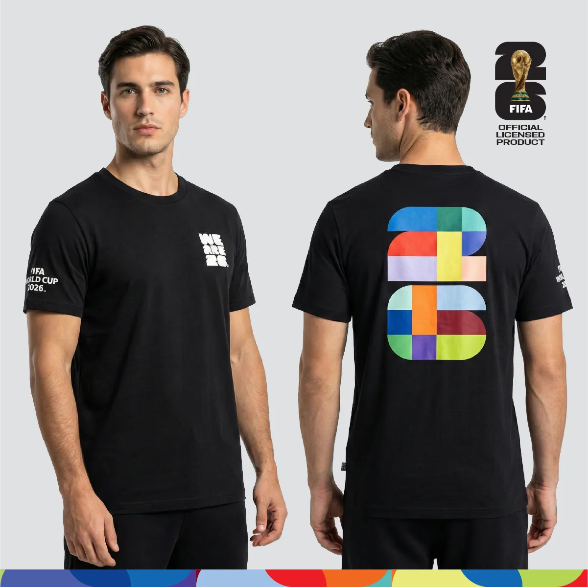 FIFA World Cup 2026â„¢ Unisex Cotton Tee Black