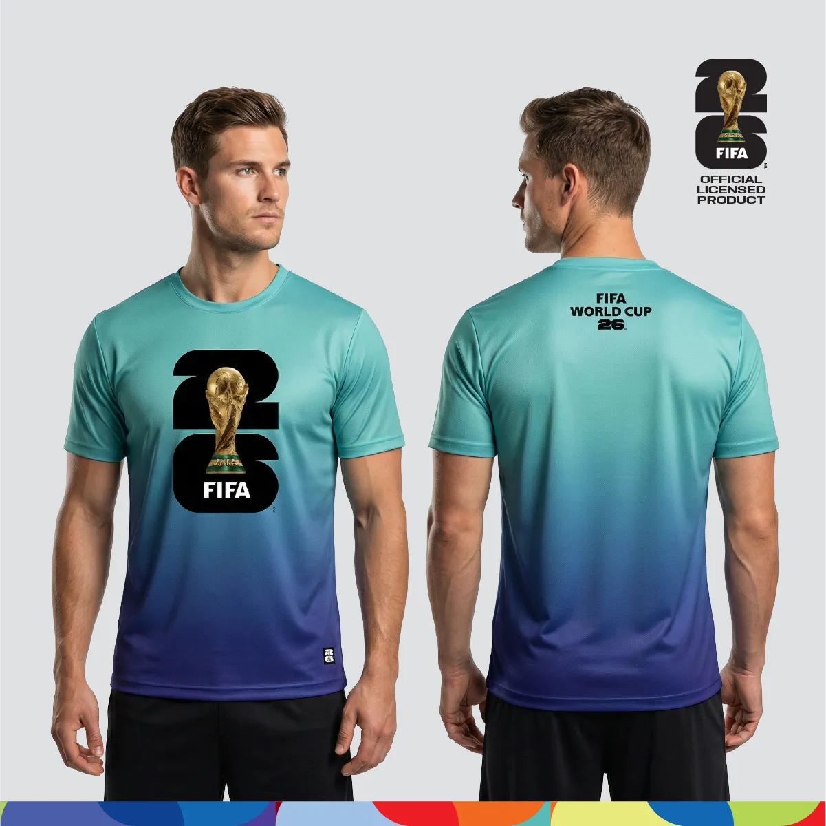 FIFA World Cup 2026â„¢ Unisex Dry-Fit Sportswear Turquoise-Blue Gradient