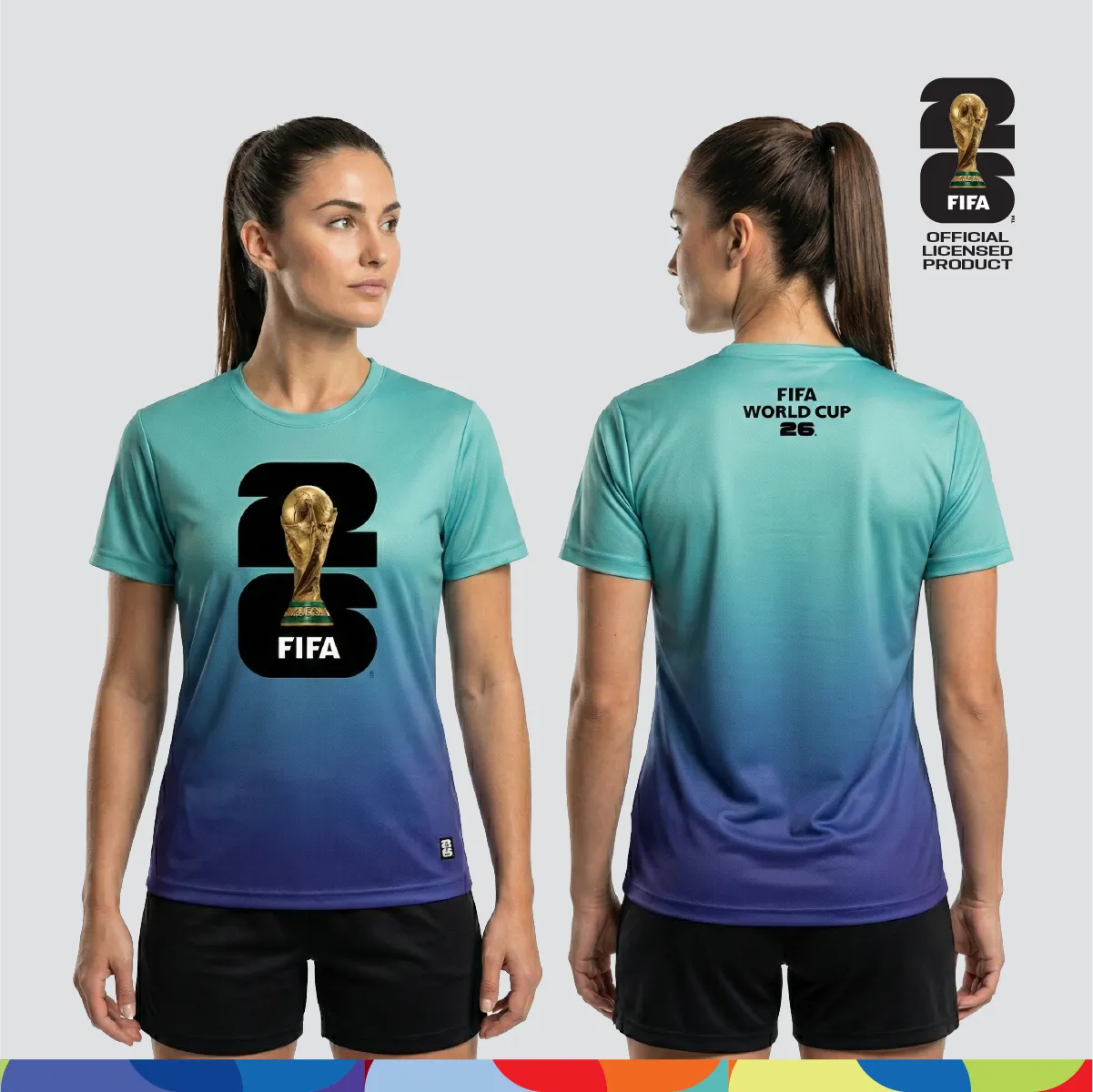 FIFA World Cup 2026â„¢ Unisex Dry-Fit Sportswear Turquoise-Blue Gradient
