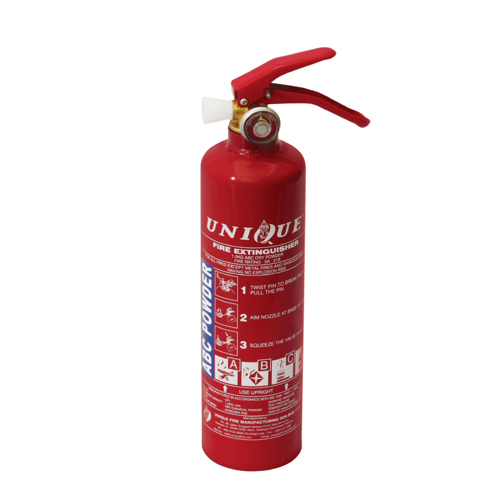 Unique Fire 1kg Dry Powder Fire Extinguisher