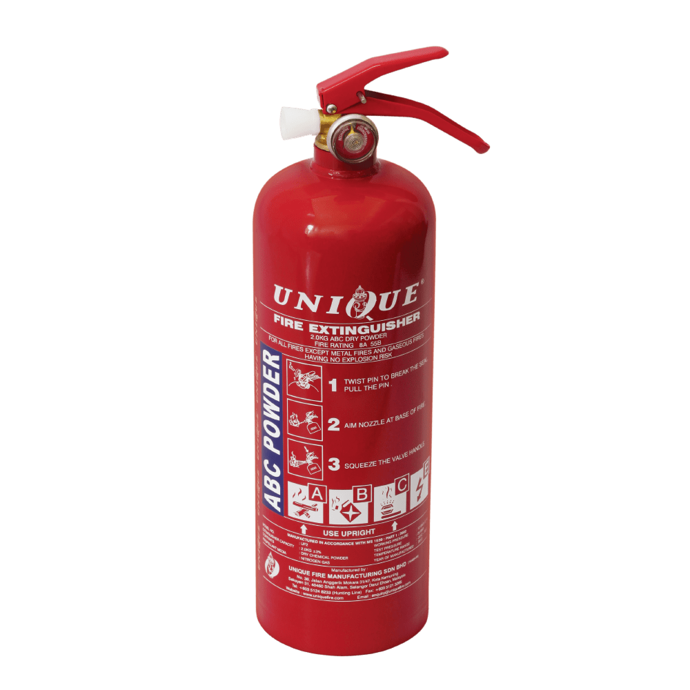 Unique Fire 2kg Dry Powder Fire Extinguisher