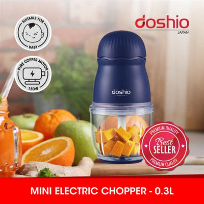 Doshio Mini Chopper 0.3L (Blue)