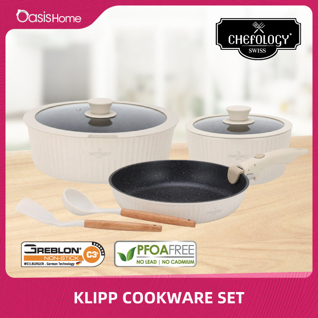 Chefology Klipp Cookware 3pcs Set