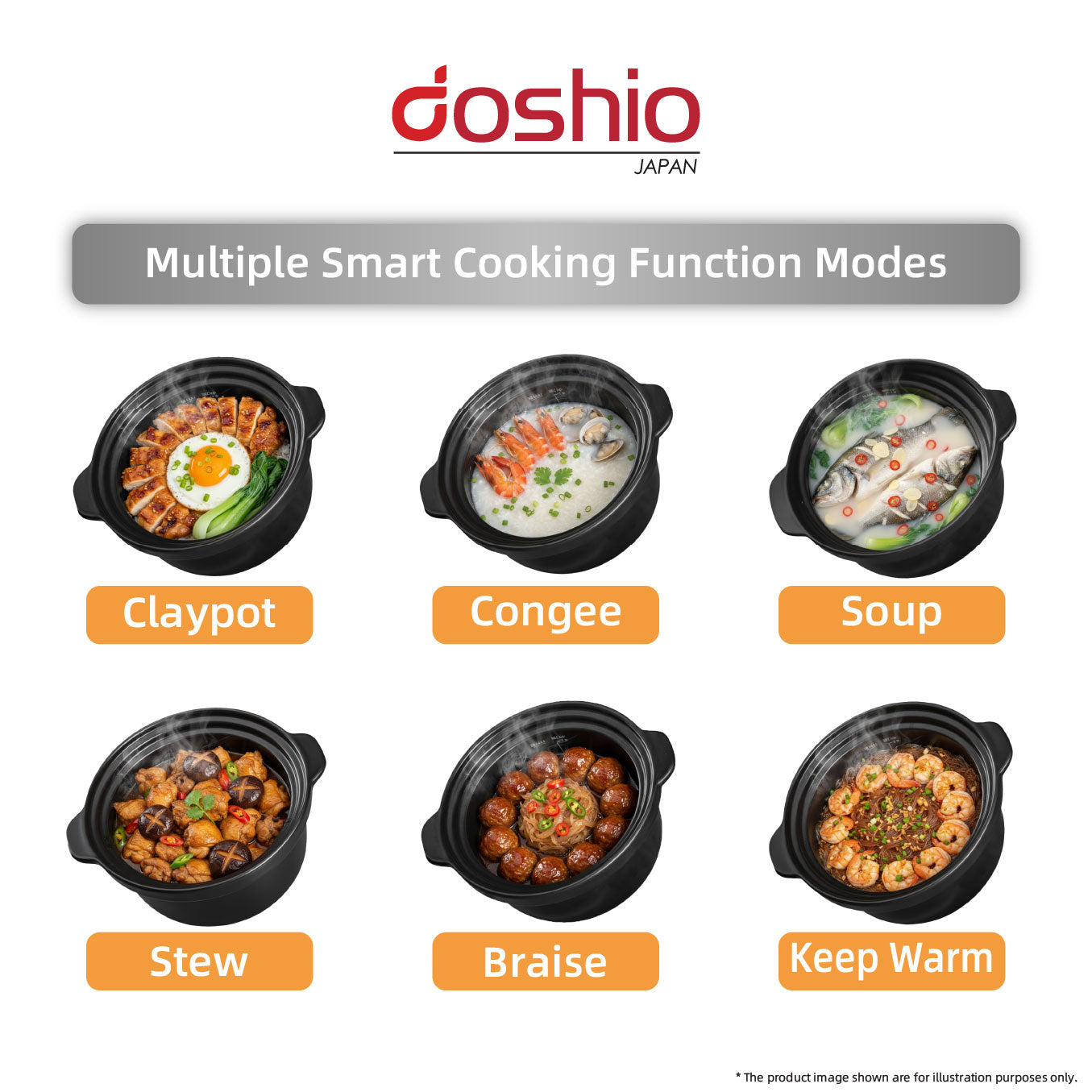 Doshio Eclipse Multifunctional Stew Cooker - 3L