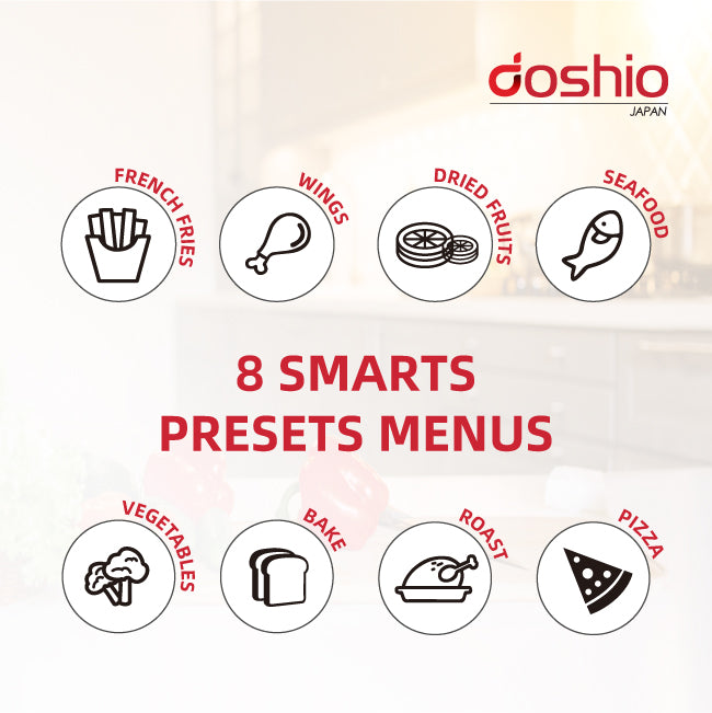 Doshio Primo Air Fryer Free 101 Air Fryer Recipe Book