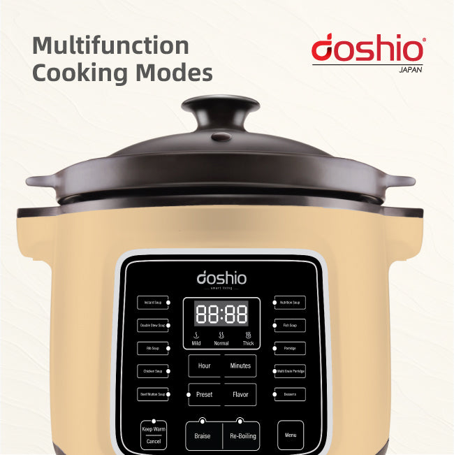 Doshio Prostew Cooker 5L (Beige)