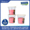 Glasslock Round Microwave Safe Tempered Glass Canister 690ml 3pcs Set (White Silicone Cap)