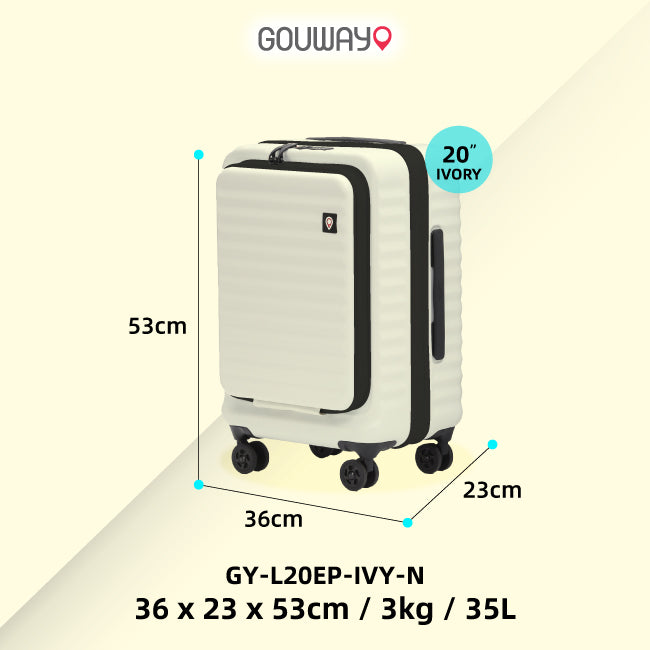 GOUWAY Easypack Traveler Luggage (Ivory)