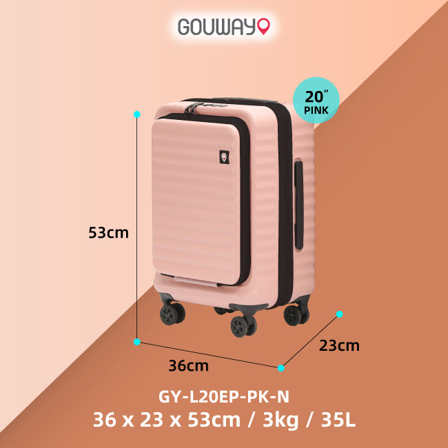 GOUWAY Easypack Traveler Luggage (Pink)