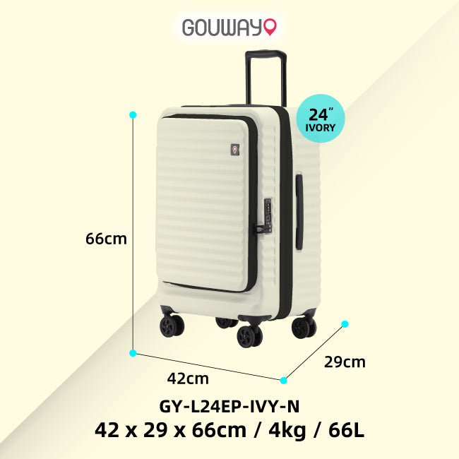 GOUWAY Easypack Traveler Luggage (Ivory)