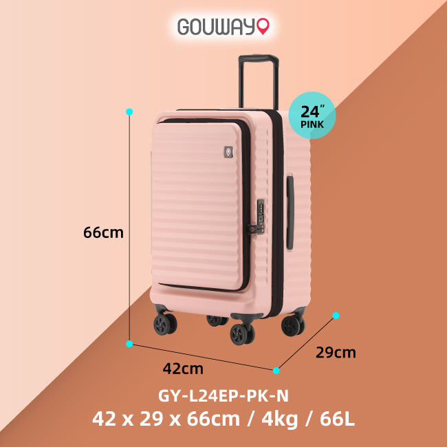 GOUWAY Easypack Traveler Luggage (Pink)