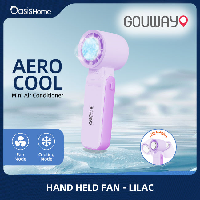 GOUWAY Aero Cool Hand Held Fan - Lilac