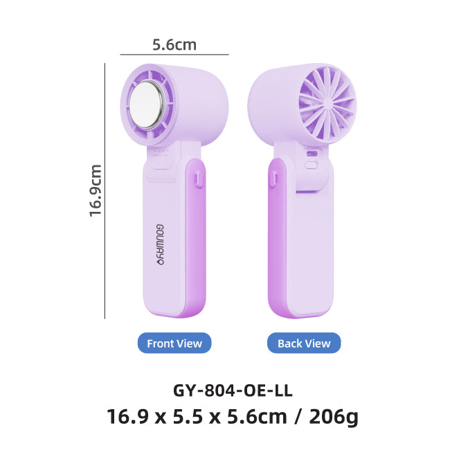 GOUWAY Aero Cool Hand Held Fan - Lilac