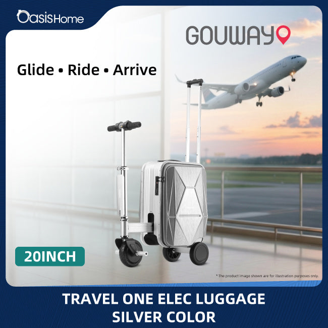 Gouway Travel One Electric Luggage 20 Inch (Silver)