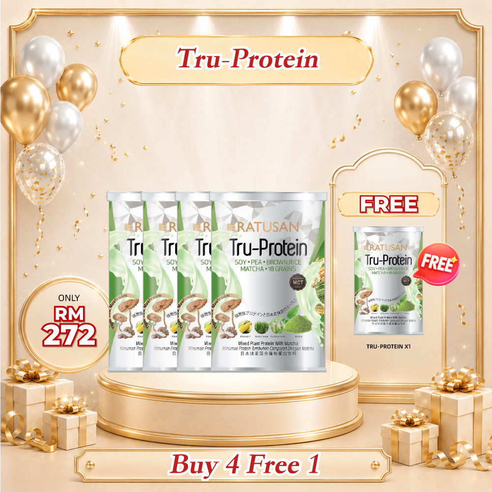 Ratusan Tru-Protein 450g 4 Tins Free 1 Tin