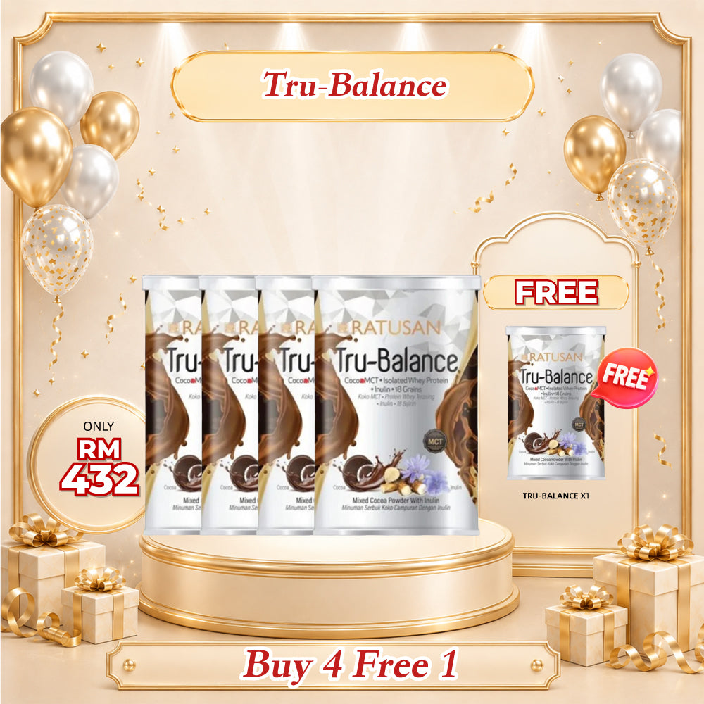 Ratusan Tru-Balance 450g 4 Tins Free 1 Tin