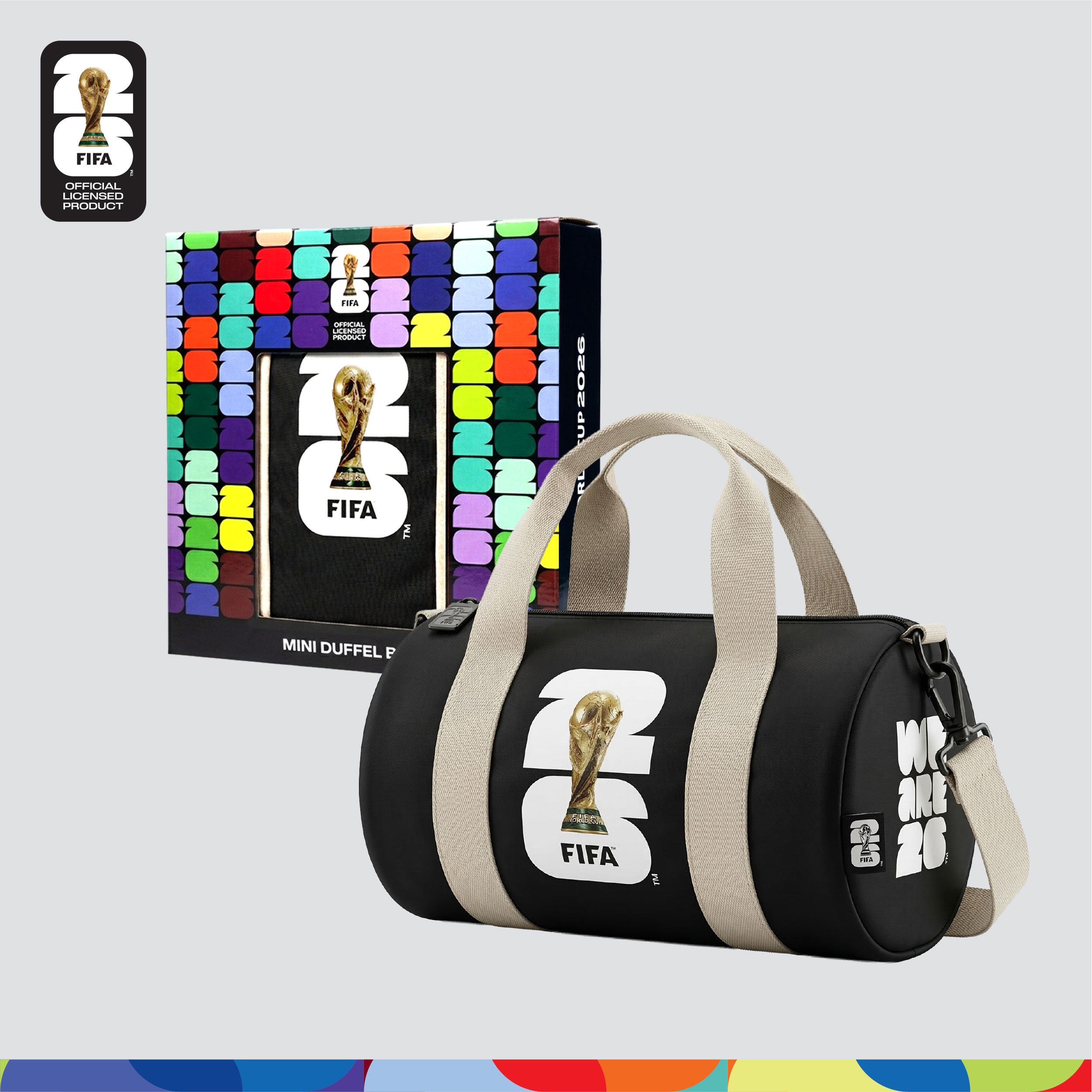 FIFA World Cup 2026™ Mini Duffel Bag Black Color with Trophy