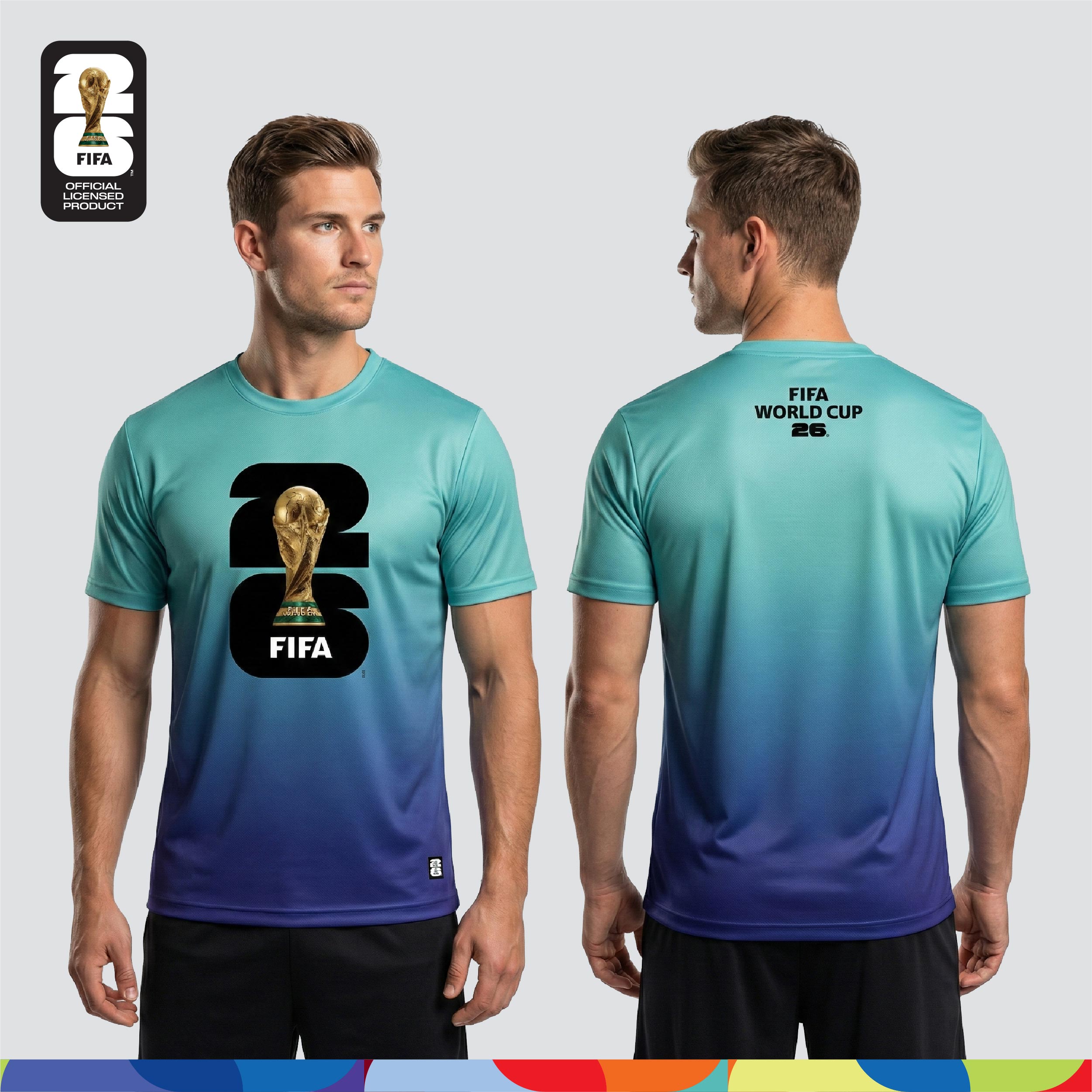 FIFA World Cup 2026™ Unisex Dry-Fit Jersey Turquoise-Blue Gradient