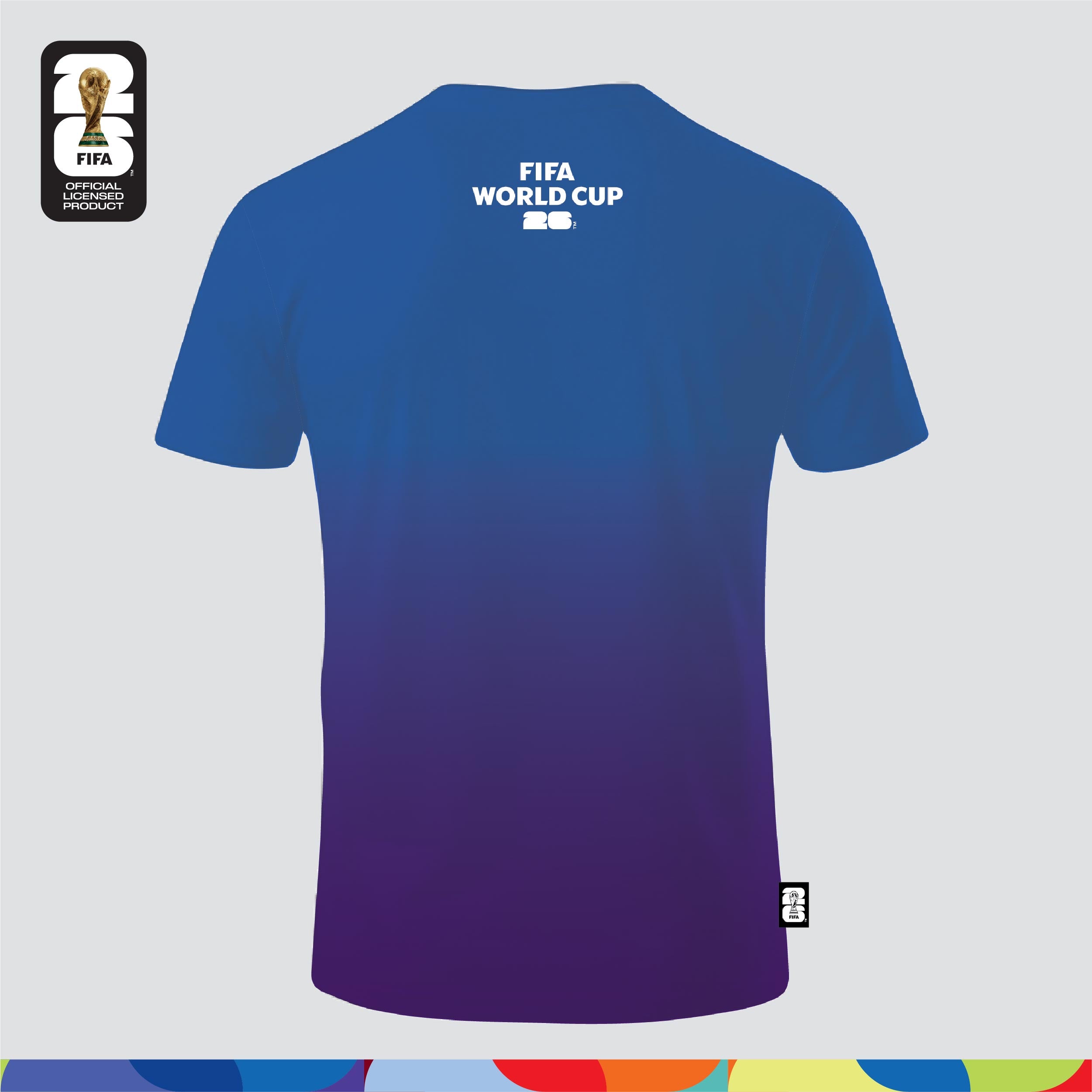 FIFA World Cup 2026™ Unisex Dry-Fit Jersey Blue-Purple Gradient + FIFA World Cup 2026™ Double Wall Vacuum Tumbler 900ml (Blue & Purple)