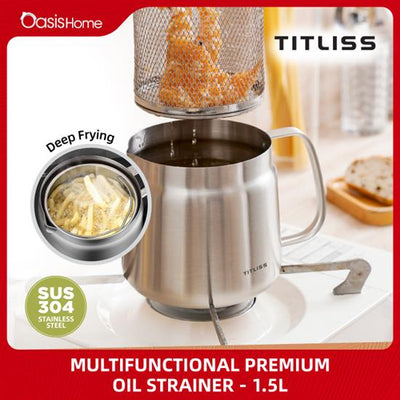 TITLISS Multifunctional Premium Oil Strainer 1.5L